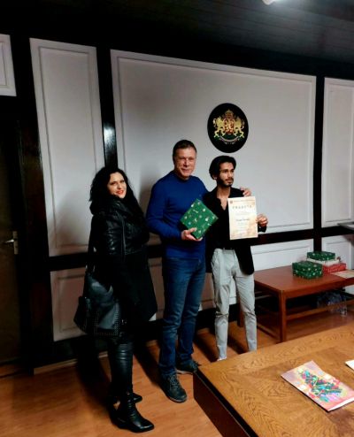 Трето място  за Калин Чакъров от конкурса за коледна картичка на Община Горна Оряховица 1