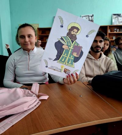 Образователния спектакъл "Подвигът на народните будители" на сцената на ПТГ "Васил Левски" 8